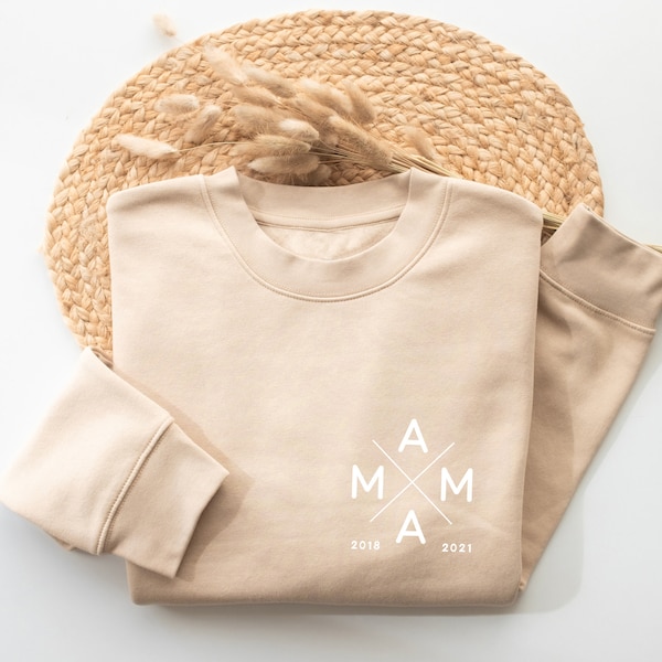 Personalized MAMA sweatshirt, Mama Pullover, Christmas Gift for Mom, Monogram, Expectant Mothers, Mom Hoodie, Baby shower, Mother's day Gift