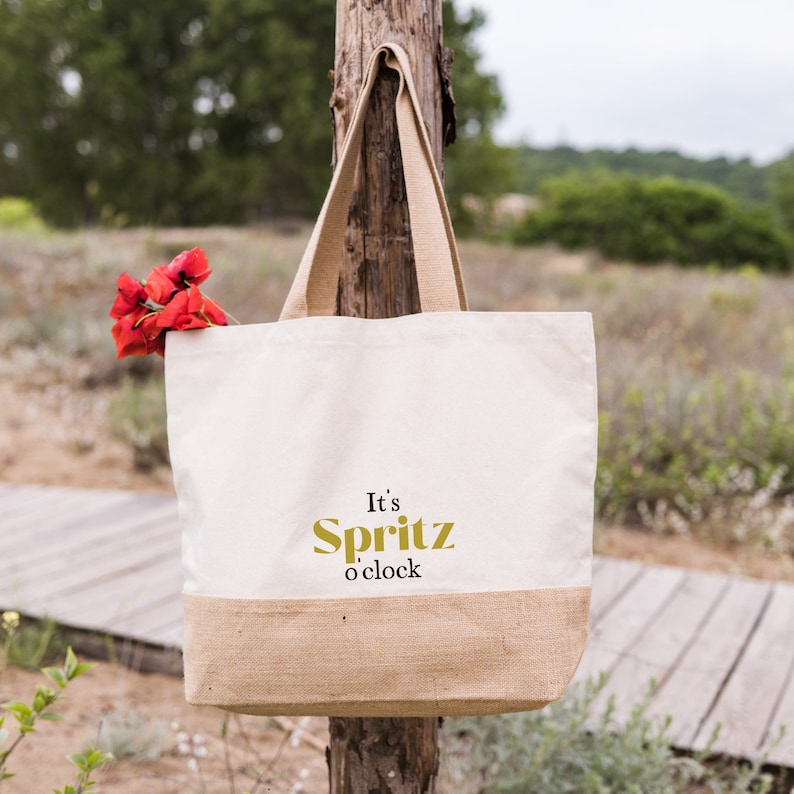 Aperol Spritz Jute Tasche Mit Rezept - Lustige Geschenkidee Für JGA & Gartenparty