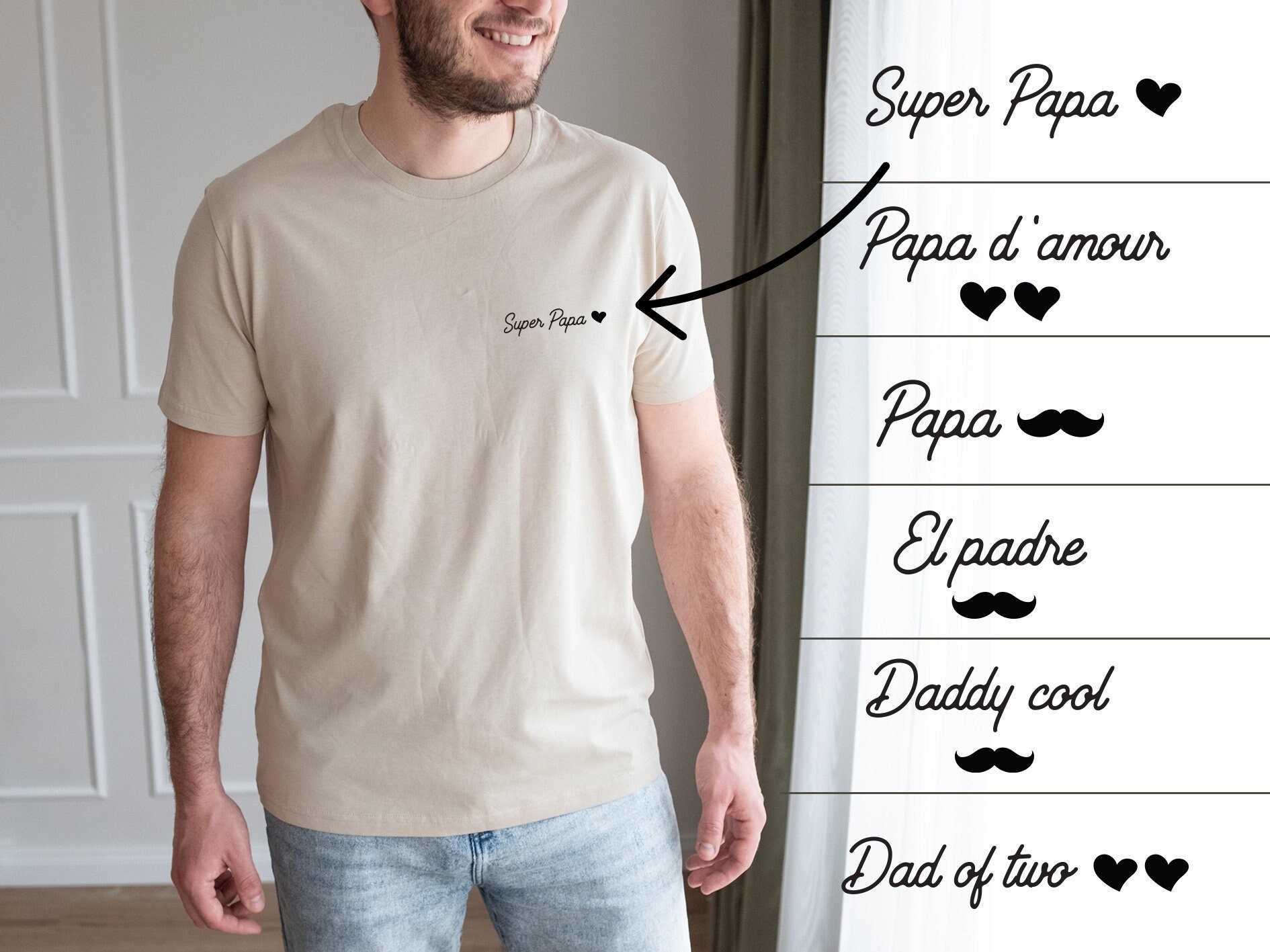 Camiseta regalo futuro papa Etsy Espana