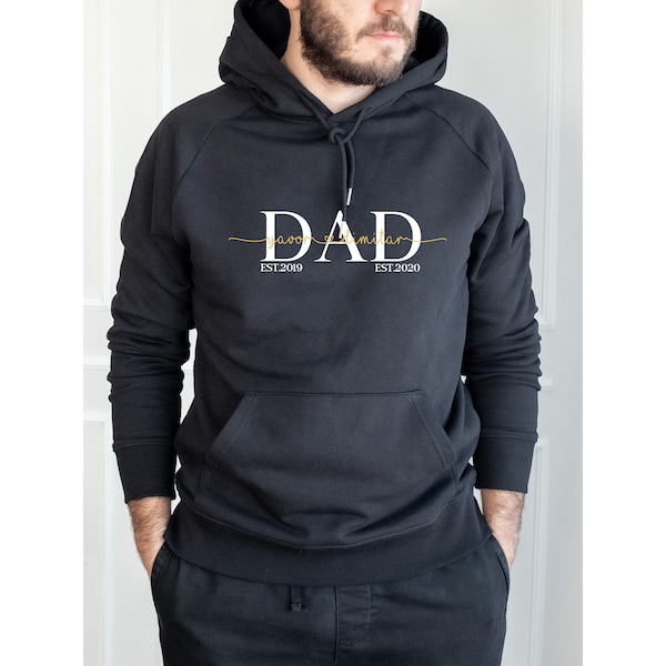 Gift for new dad, Gift for dad from daughter, Papa sweatshirt, Father's Day, Sweatshirt with child's name, Gift for best dad, du wirst papa