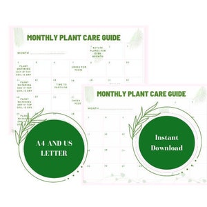 Plant care for beginners houseplant calendar for tracking houseplants care tracker plant care planner houseplant organiser