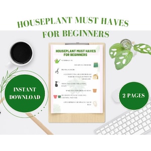 Guide to plant care repotting and houseplant must haves digital download houseplant care printable guides for plant care