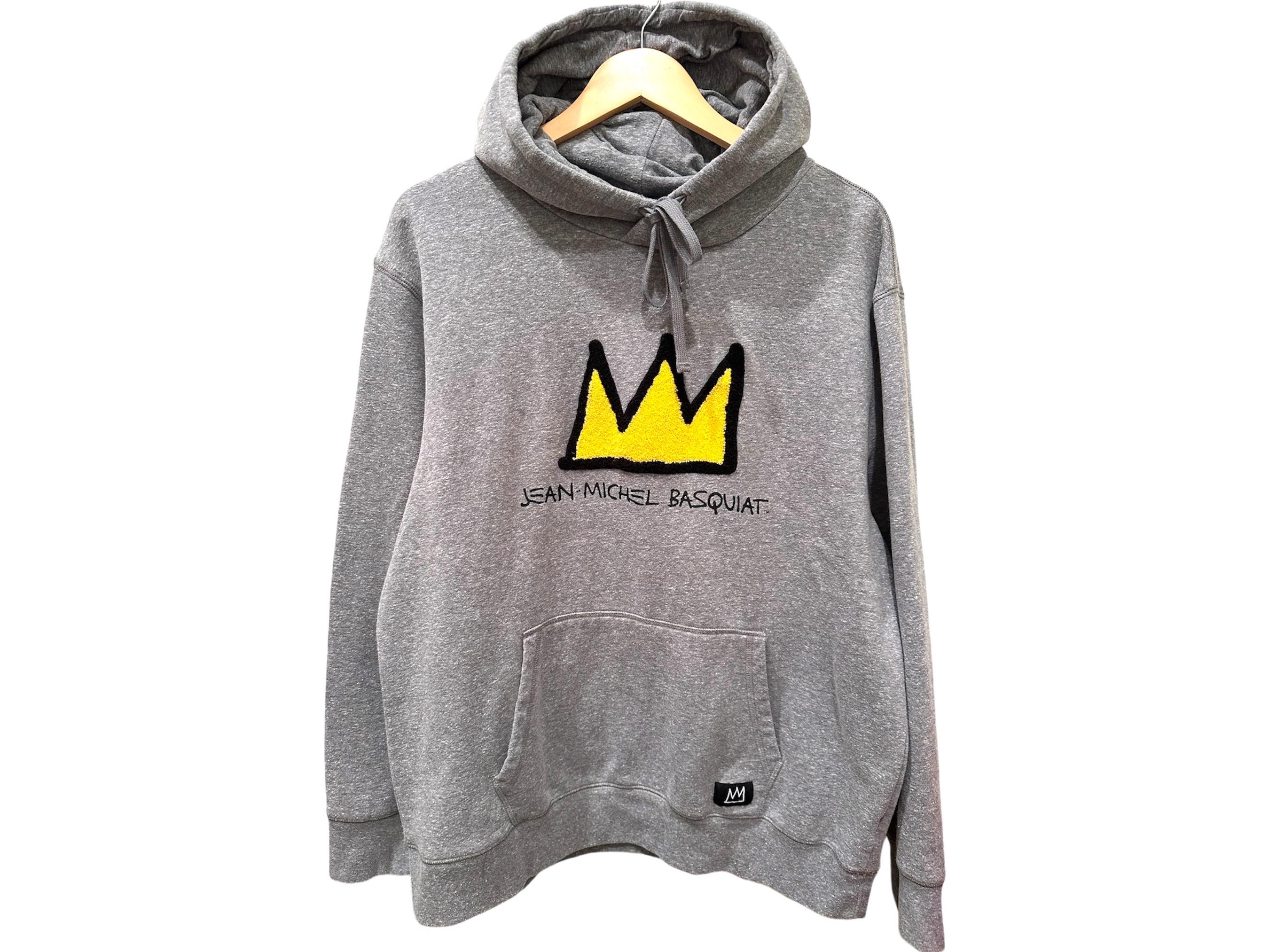 Jean Michel Basquiat Grey Hoodie XL Yellow Crow Sweatshirt Andy