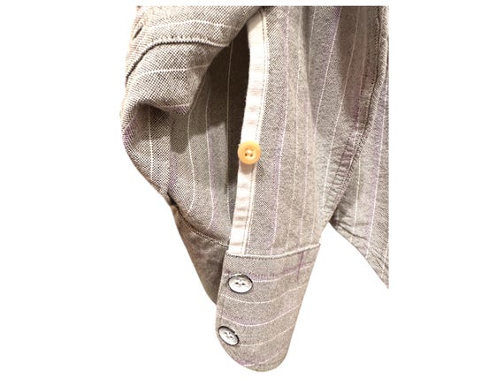 Rag and Bone Striped Long Sleeve Button Size L - image 6