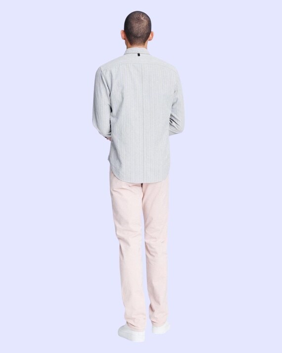 Rag and Bone Striped Long Sleeve Button Size L - image 8