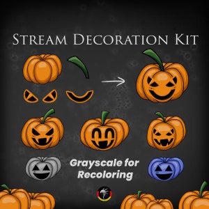 Halloween Pumpkins, Stream Decoration Kit