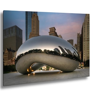 Chicago Bean Print: Urban Landmark Photography, Modern Sculpture Wall Art