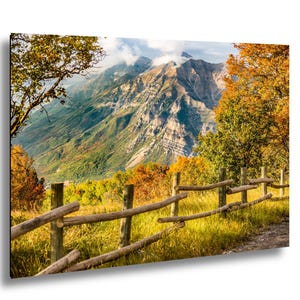 Autumn Mountain Landscape Print: Wasatch Fall Colors, Utah Nature