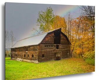 Adirondack Autumn Landscape Photography Print: New York Fall Foliage Wall Art