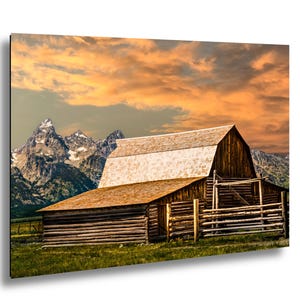 Moulton Barn Print: Grand Teton Landscape Photography, Wyoming Scenic Wall Art
