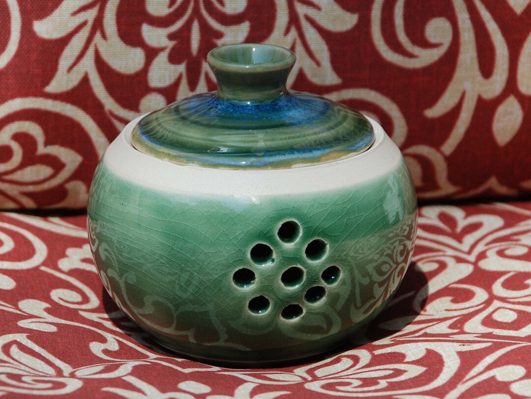 Handmade Ceramic Garlic Jar Home Decor Item Housewarming Etsy