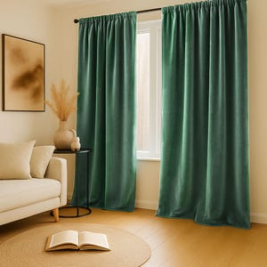 Rideaux occultants en velours faits main, parures de fenêtre, dimensions personnalisées, panneaux de rideaux de luxe, décoration de salon et de chambre à coucher, cadeau pour elle