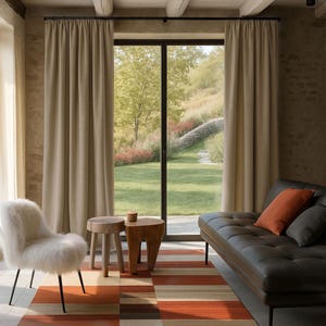 Rideaux occultants en velours pour le salon ou la chambre à coucher, panneau de rideau de taille personnalisée, parure de fenêtre en velours épais et doux, décoration de maison de ferme