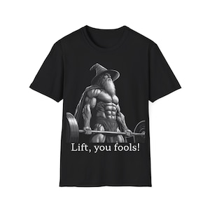 Epic Wizard Workout Shirt for Fantasy and Gym Fans