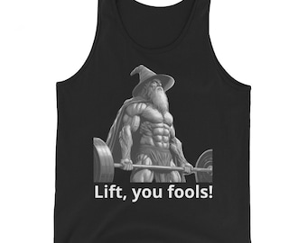 Epic Wizard Workout Shirt for Fantasy and Gym Fans