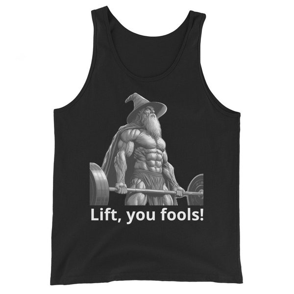 Epic Wizard Workout Shirt for Fantasy and Gym Fans