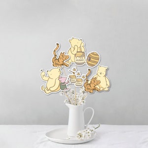 Winnie The Pooh Baby Shower decorations Winnie The Pooh centerpiece for table Winnie the pooh Theme  first birthday decor for gender reveal