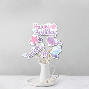 Mermaid Birthday Centerpiece: Under the Sea Party Decoration