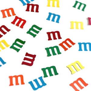 M&M’s Birthday Decoration MMs Confetti Decor Candy M and Ms Chocolate Candy theme Party Decoration M M Confetti for birthday party