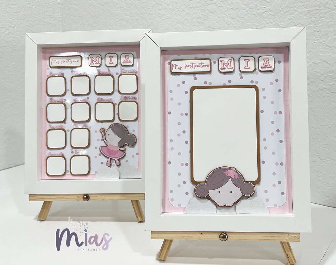 BABY 1st PICTURE FRAME Baby Girl Personalized First Etsy