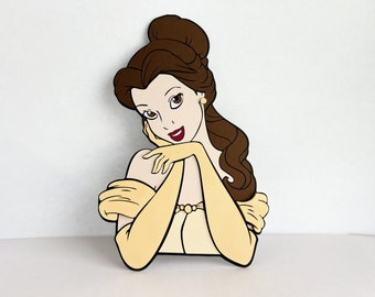 Princess Belle Prop for birthday party decor Beauty and the Beast themed party decoration Photo Prop Belle Princess Beauty and Beast party