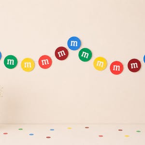 M&M's ハッピーバースデーバナー パーティーデコレーション キャンディ