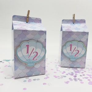 Scatola portaconfetti a forma di sirena per gli ospiti Scatola portaconfetti sotto il mare Decorazione per feste Scatola portaconfetti personalizzata a forma di sirena Decorazione per compleanno a forma di sirena
