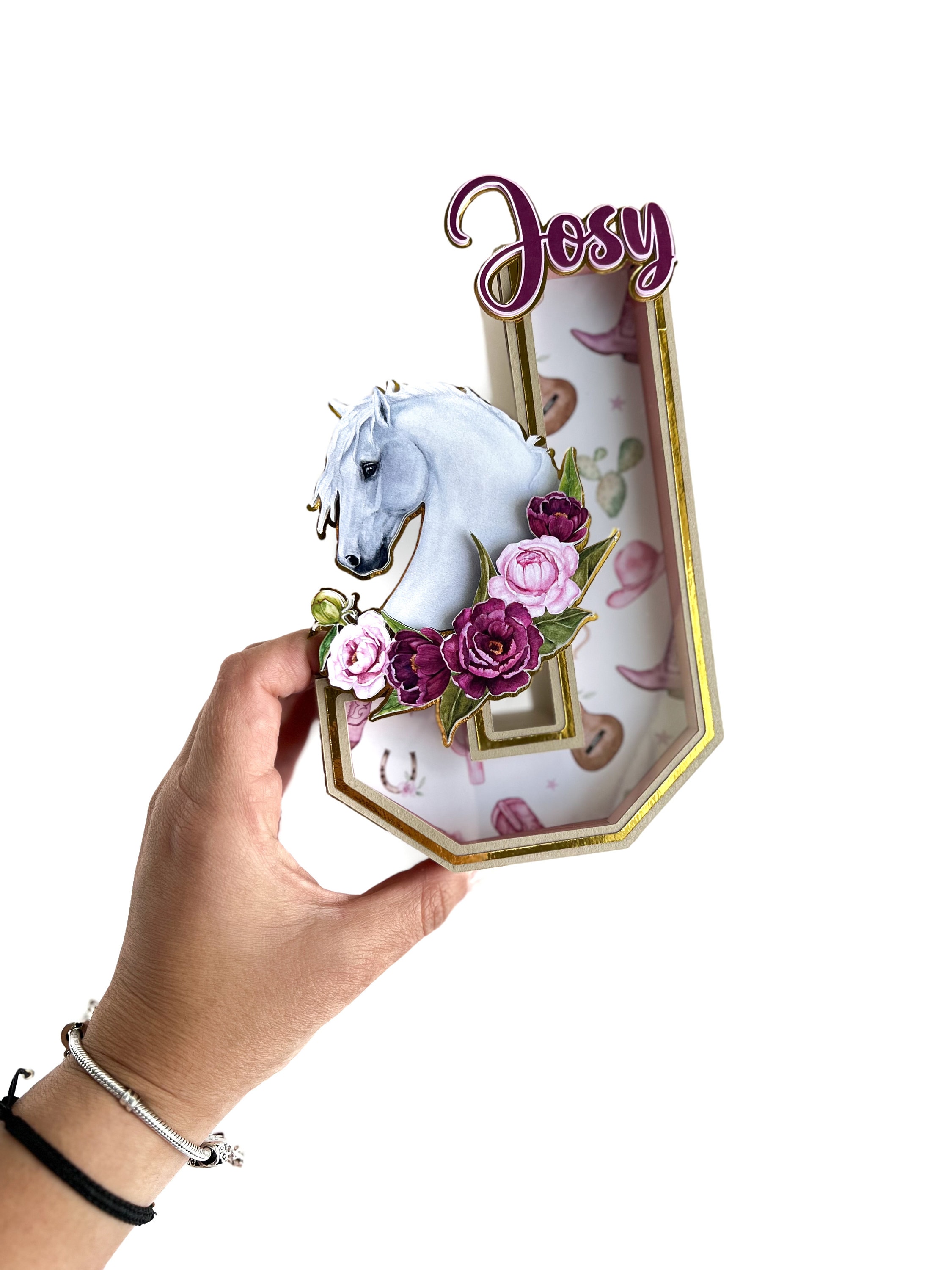 Sottosella Equitazione Cavallo Personalizzato Con Nome Francesca - Foto 4