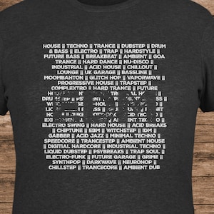 EDM DJ Techno Trance House Hardstyle Music Shirt, Festival Concert Merch Existential Riddim Dance Rave Dubstep Party Gift Tee