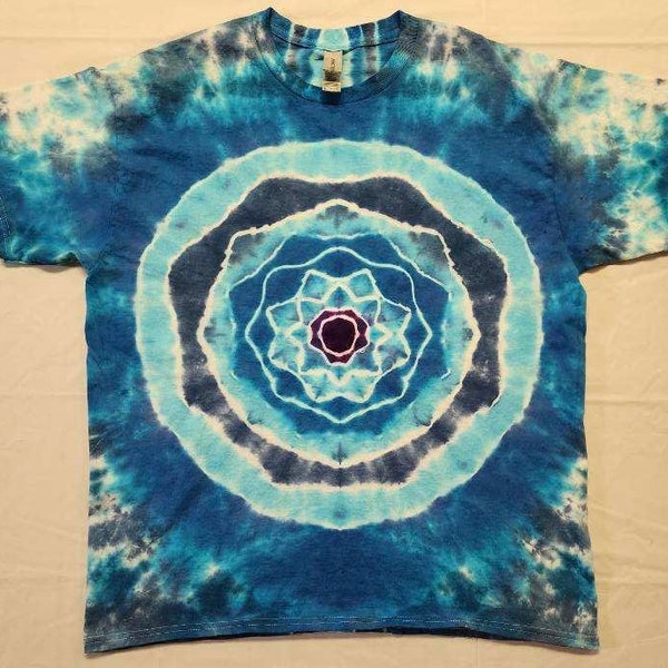 Handmade Mandala Tie-Dye Shirt With Spine NEW Large