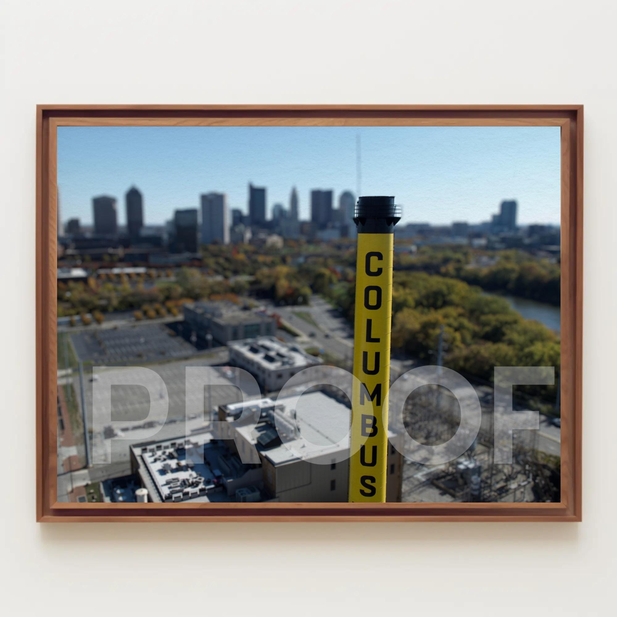 Stack Skyline Columbus Stack City Skyline Art Print: Ohio Urban Landscape (digital ...