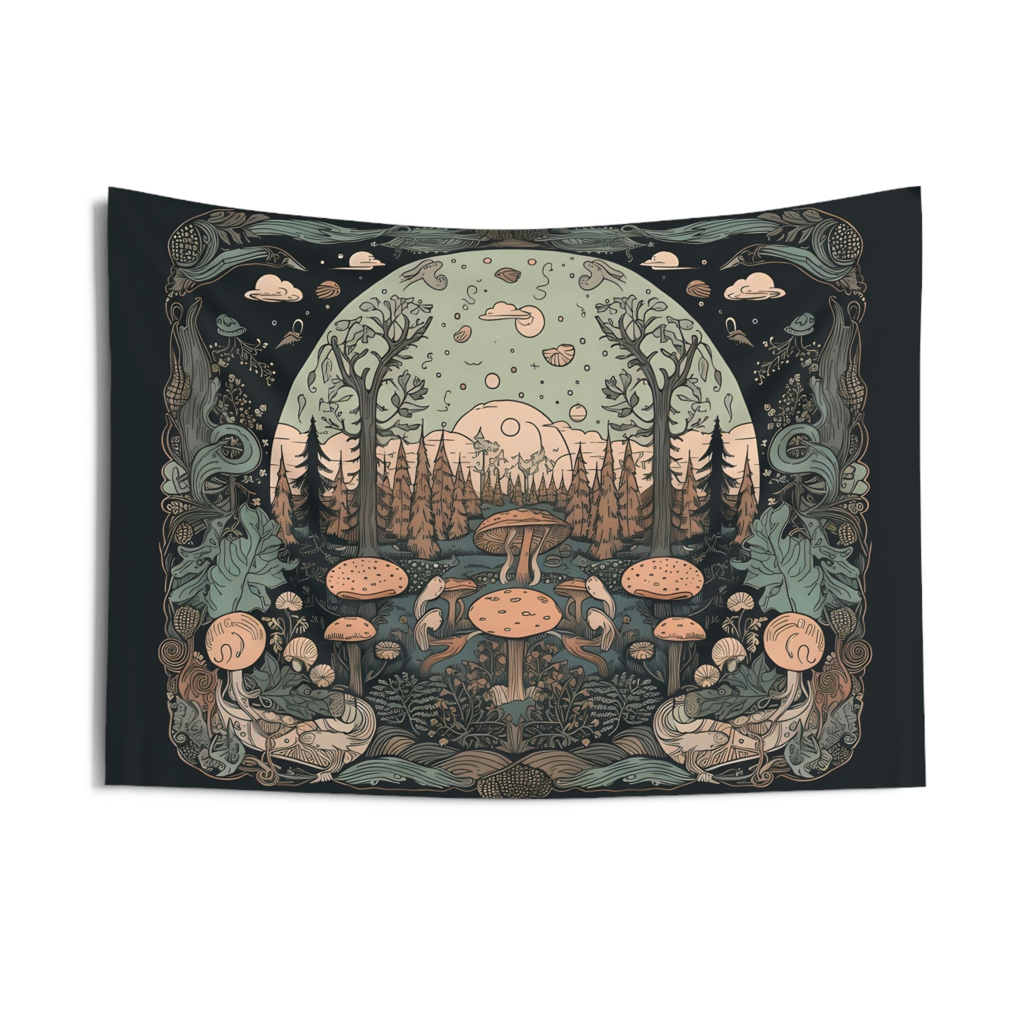 Forest Tapestry Etsy