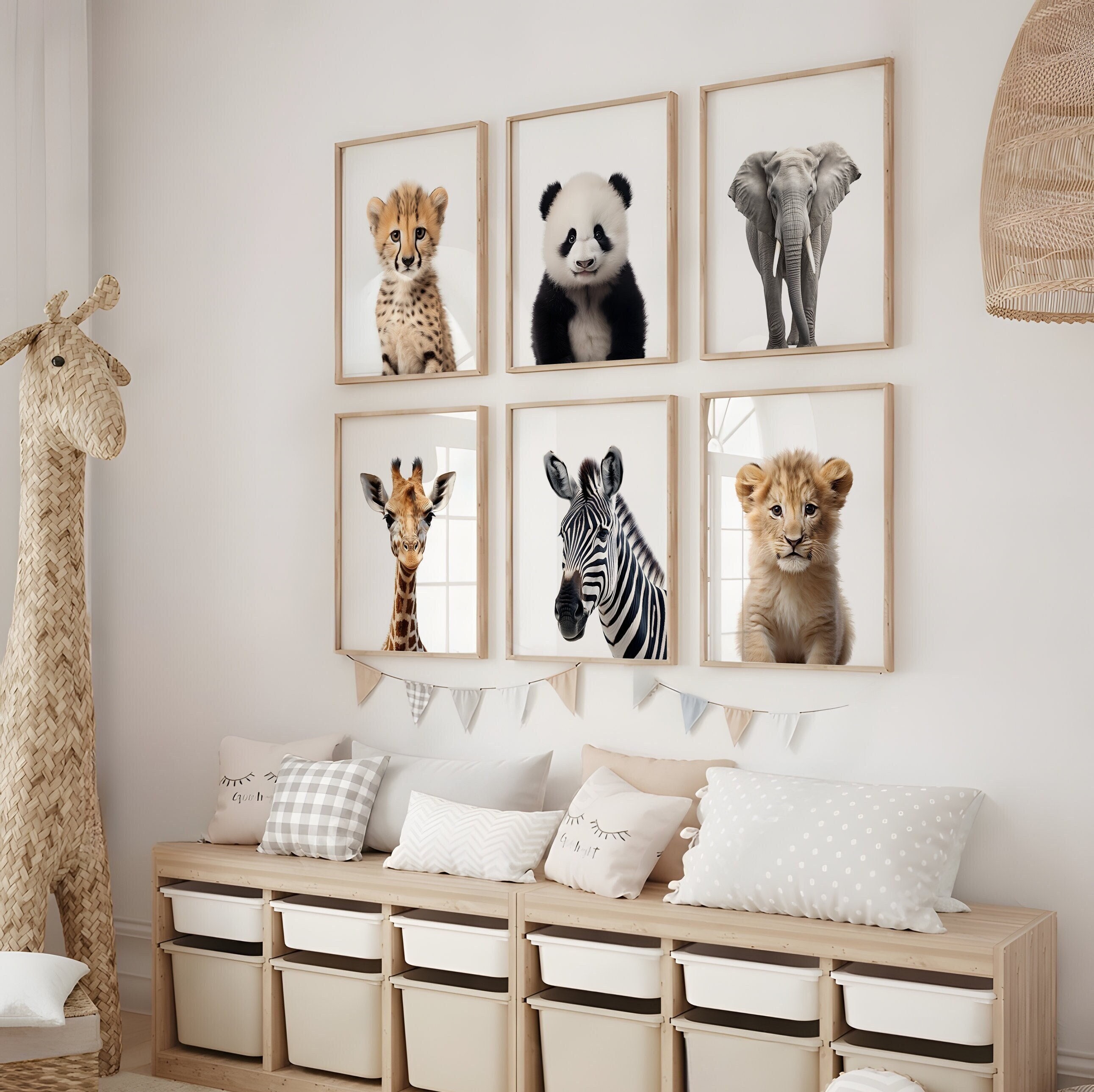 Safari Animal Prints Safari Nursery Decor Baby Christmas Gift Safari ...