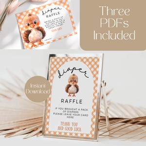 A Little Turkey Is On The Way Baby Shower Diaper Raffle Sign And Raffle Ticket, Thanksgiving Baby Shower Diaper Raffle, fall baby, LLT