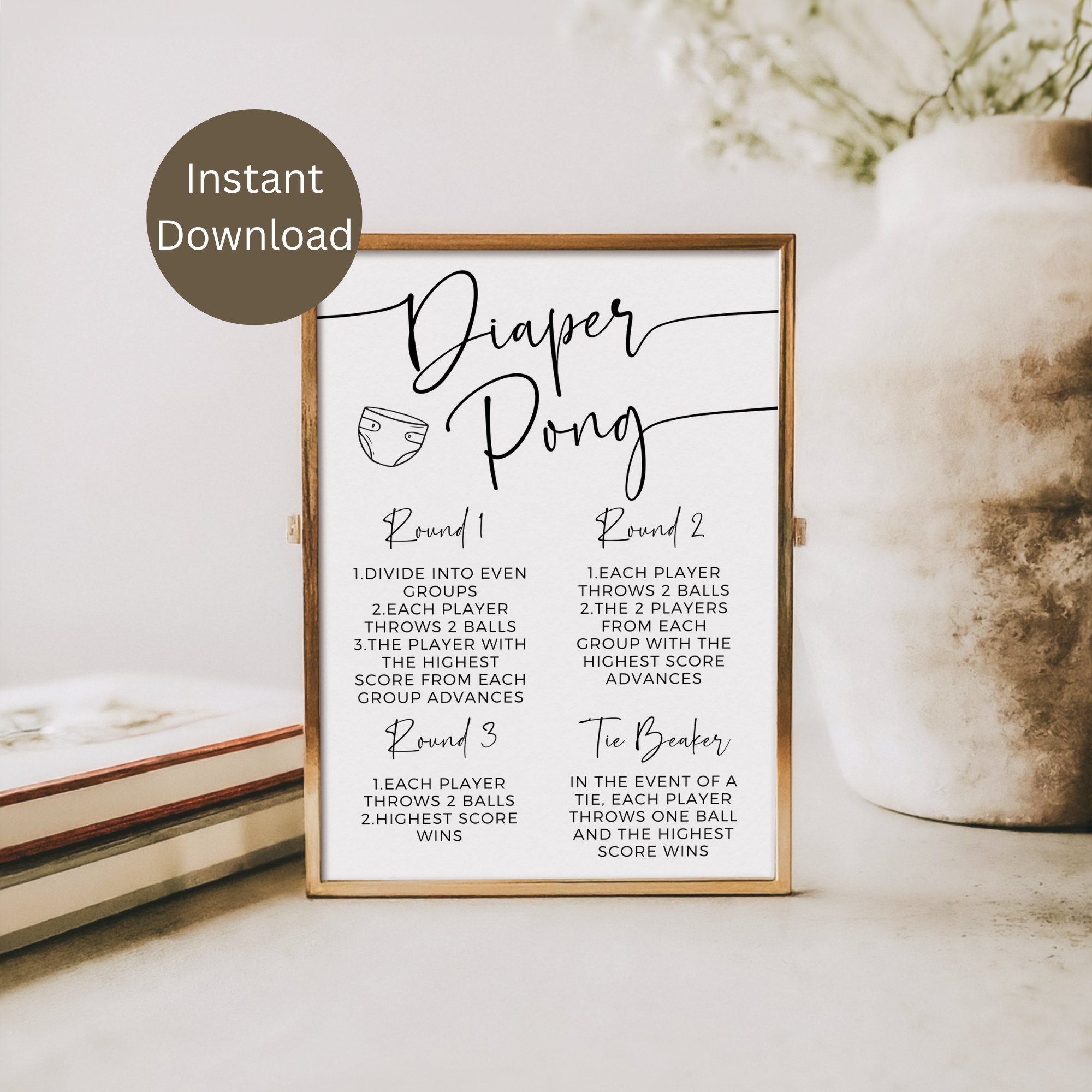 diaper-pong-rules-printable-etsy for Free Printable Diaper Pong Rules Diaper Pong Rules Printable - Etsy for Free Printable Diaper Pong Rules