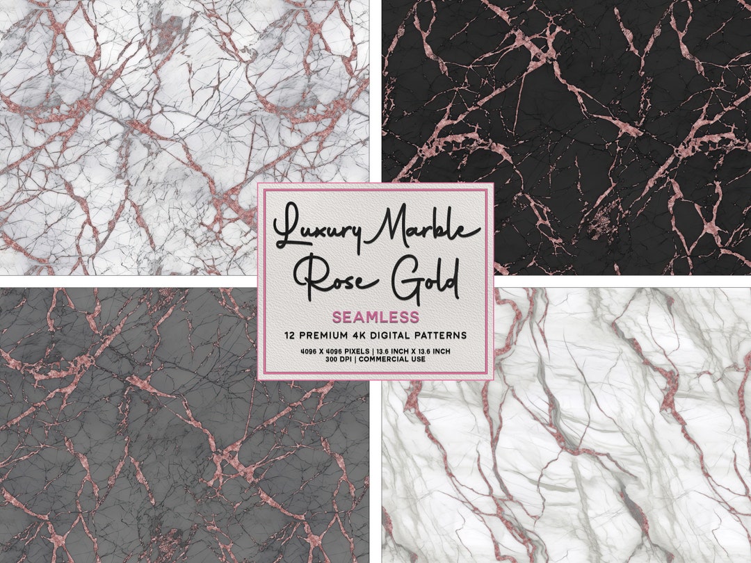 Rose Gold Marble 4K Printable Fabric Seamless Digital Paper - Etsy