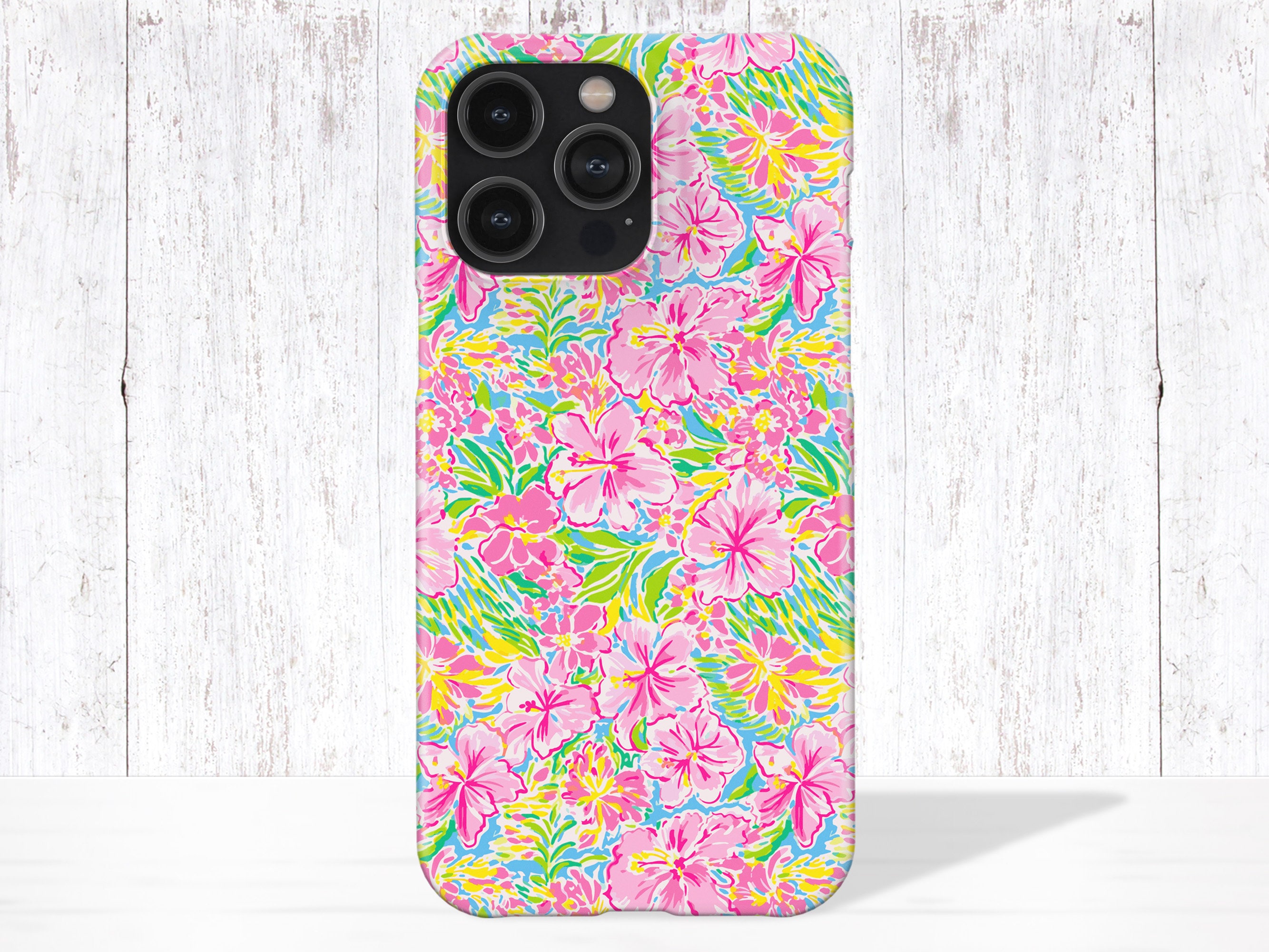 Preppy Cute iPhone Case Lilly P Inspired Pink Green Floral Phone Case for  iPhone 14 13 Pro Max 12 11 Clear Case Tough Thin Phone Case Trendy - Etsy  Denmark