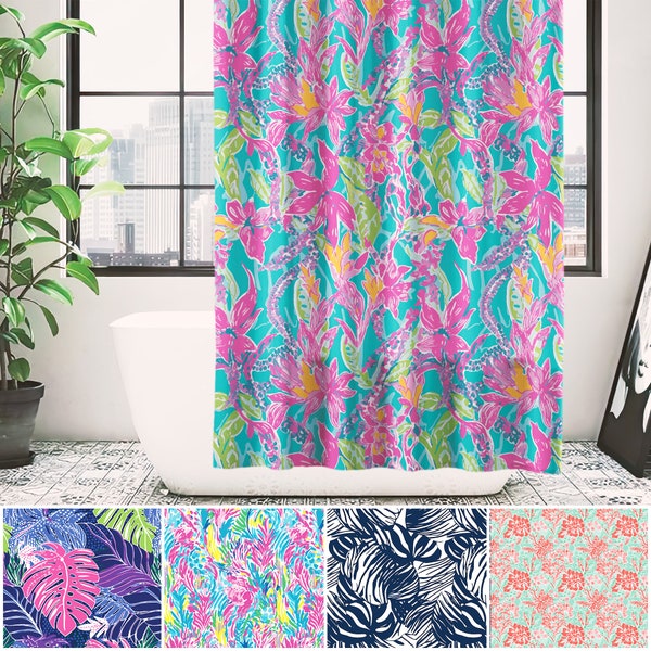 Pink Shower Curtain Etsy