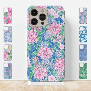 Preppy phone case cute custom monogram pink blue green white art protective tough case for iPhone 14 pro 13 pro max 12 mini plus 11 S24 S23
