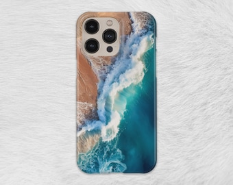 Ocean wave phone case tropical ocean beach sand case for iphone 14 13 pro max 12 11 pro xs xr 7 8 X thin case for Samsung Galaxy S Pixel