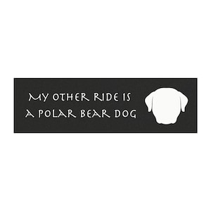 Polar Bear Dog - Avatar Legend of Korra themed Car Magnet!