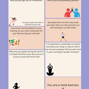 Marathon training template