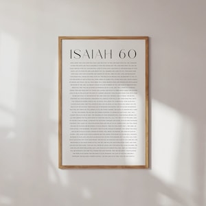 Jesaja 60, Arise, Shine for Your Light Has Come, Modern Christian Printable, Bibel Vers Printable, Minimal Scripture Print, Biblisches Poster