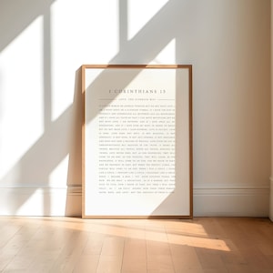 May include: A black and white printable wall art print with the text "1 Corinthians 13 Love - The Superior Way" and a passage from the Bible about love.