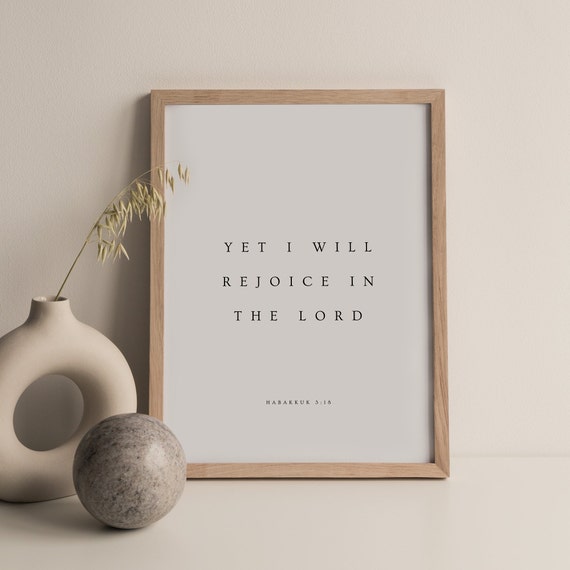 Yet I Will Rejoice {Poster} Yet I Will Rejoice {Poster}