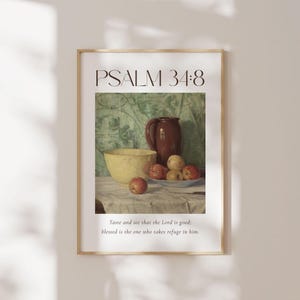 Psalm 34:8, Taste & See That the Lord is Good, Christian Kitchen Wall ...
