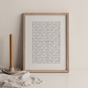 Jesus Loves You Printable, Jesus Loves You Wall Art, Jesus Loves You ...