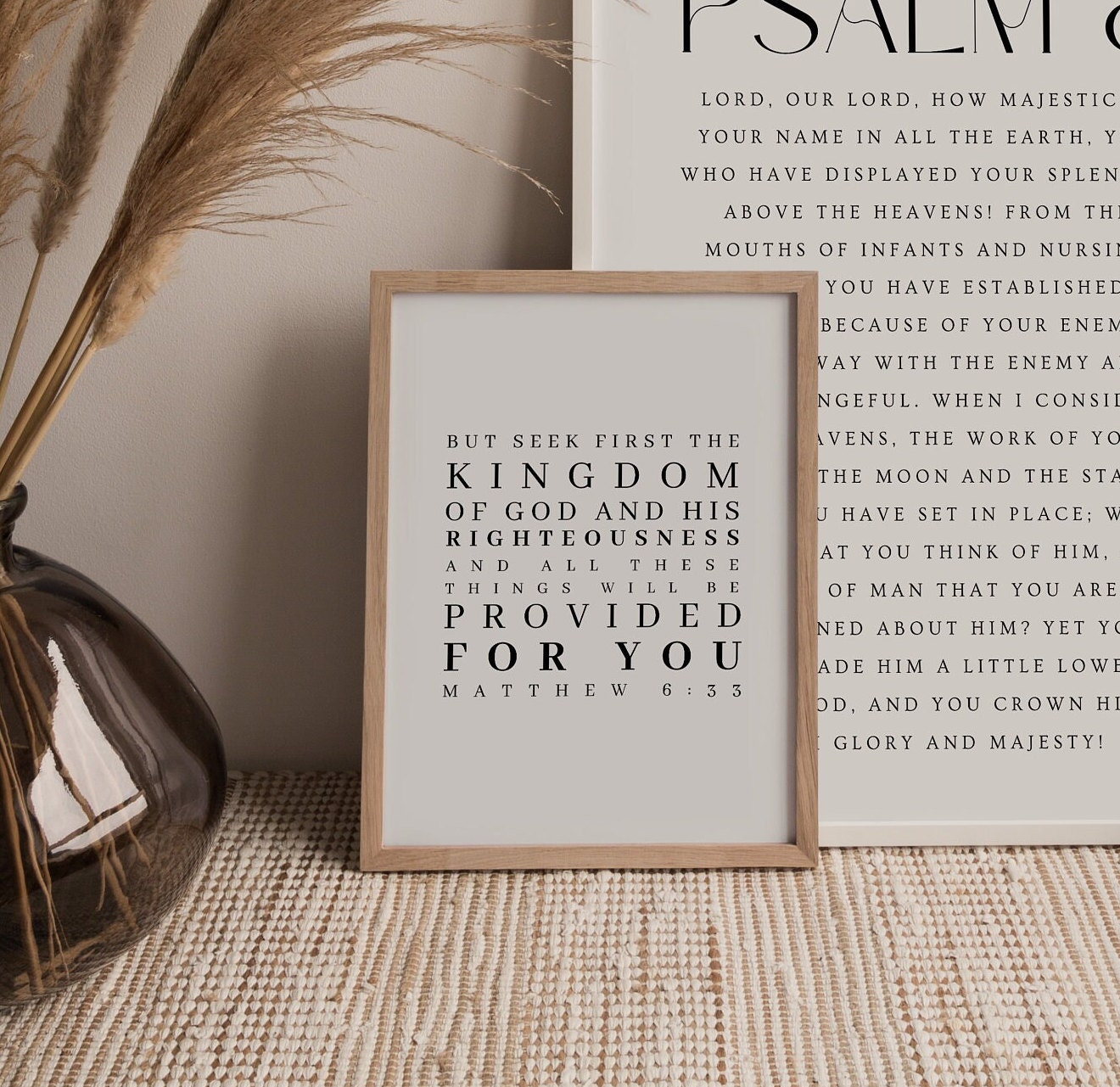 Matthew 6:33, but Seek First the Kingdom of God, Bible Verse Printable ...