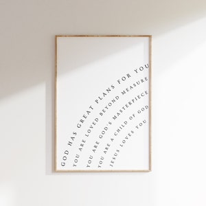 Christian Nursery Decor, Christian Nursery Printable, Nursery Bible Verse Print, Christian Nursery Affirmations, Nursery Scripture, Minimal