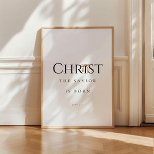 Luke 2:11, Christ the Savior is Born, Christian Christmas Wall Art ...